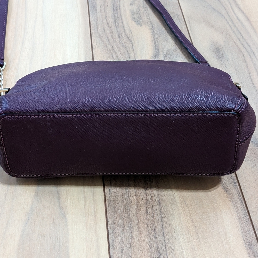 EUC! Kate Spade New York Cameron Street Blossom Hilli Crossbody Bag Burgundy - Picture 6 of 12
